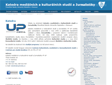 Tablet Screenshot of katedra.upmedia.cz